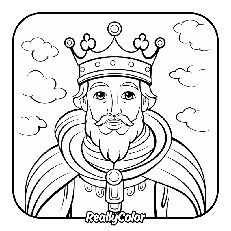 Free printable King coloring pages