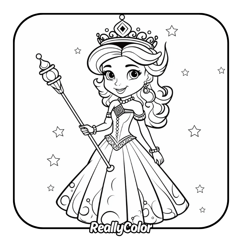Free printable Princess coloring pages