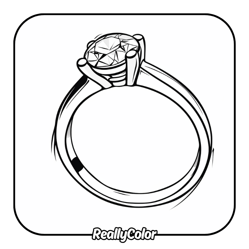 Free printable Ring coloring pages