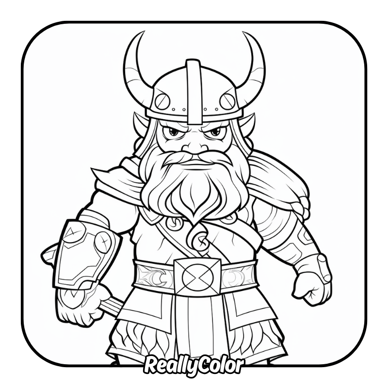 Free printable Viking coloring pages