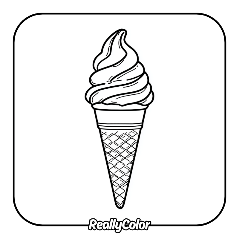 Free printable Ice cream coloring pages