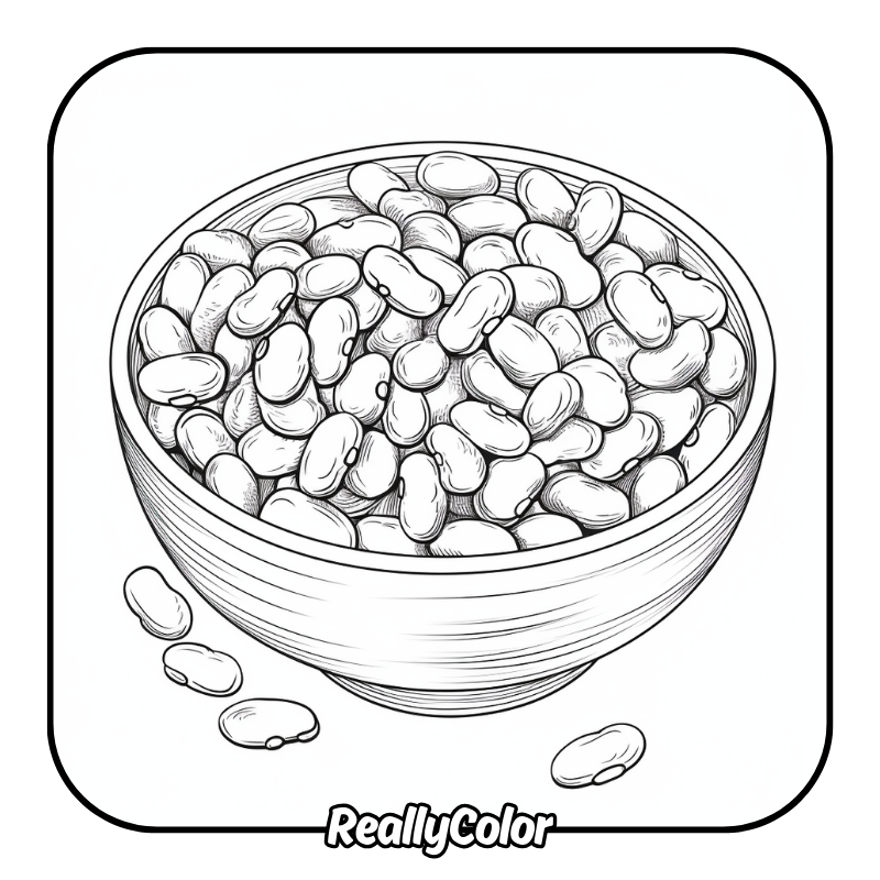 Free printable Jelly bean coloring pages