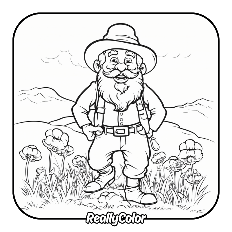 Free printable Leprechaun coloring pages