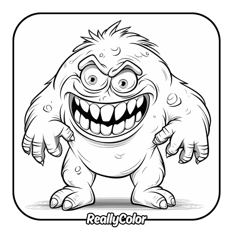 Free printable Monster coloring pages