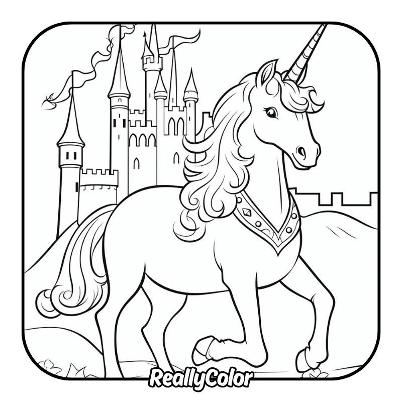 Free printable Unicorn coloring pages