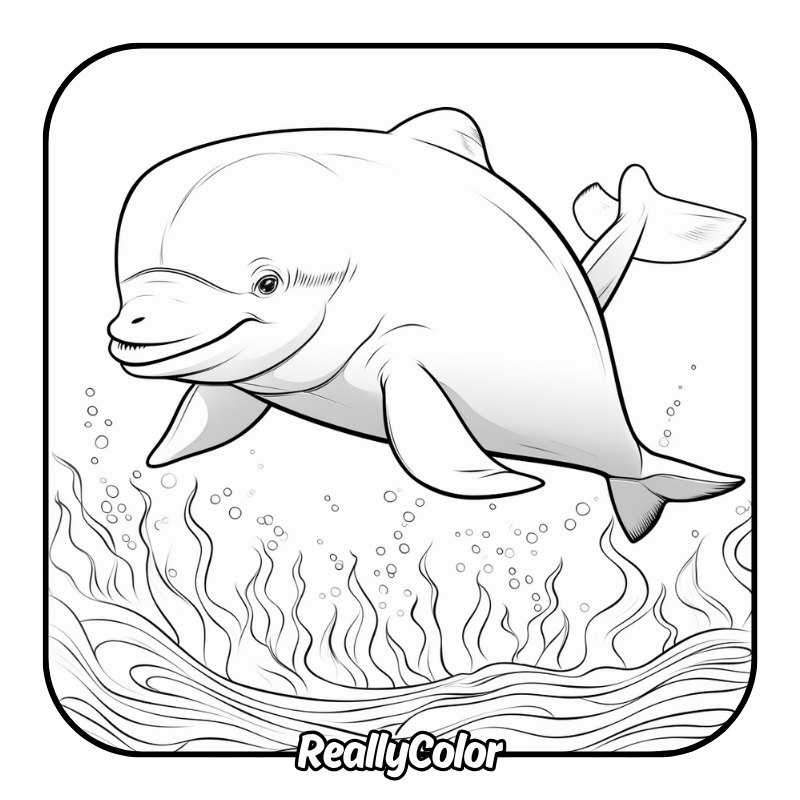 Free printable Beluga coloring pages