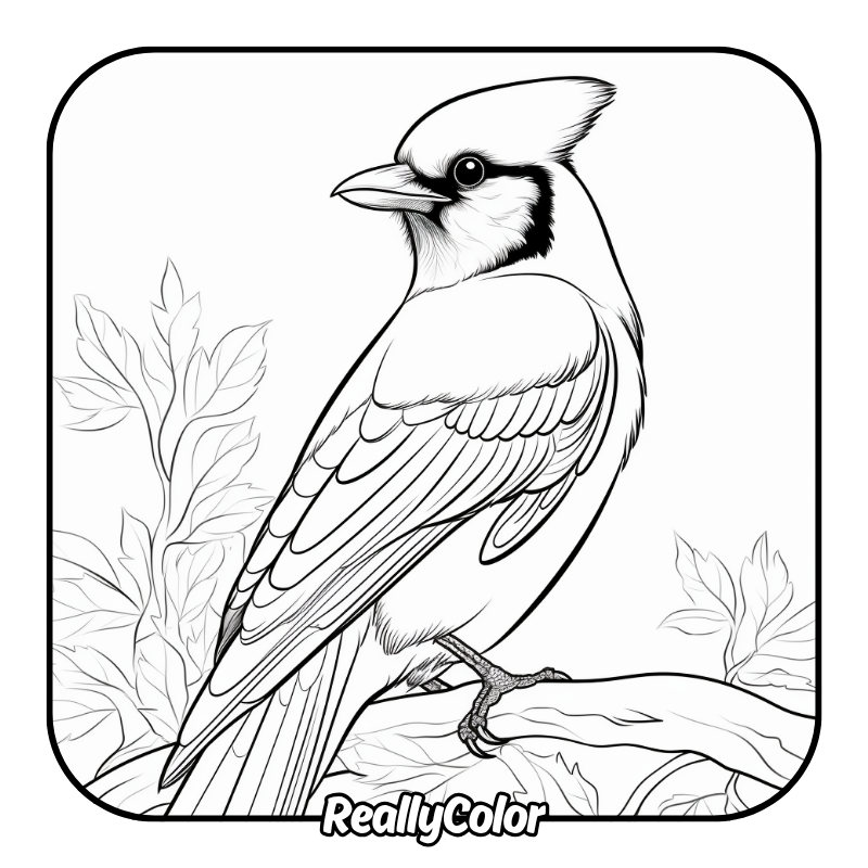 Free printable Blue jay coloring pages