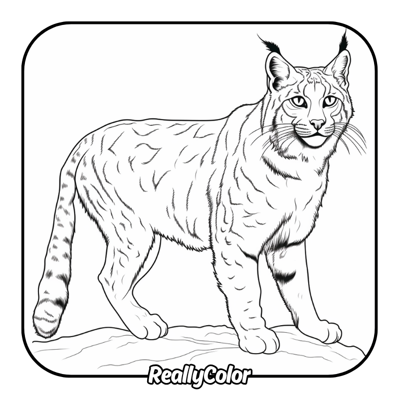 Free printable Bobcat coloring pages