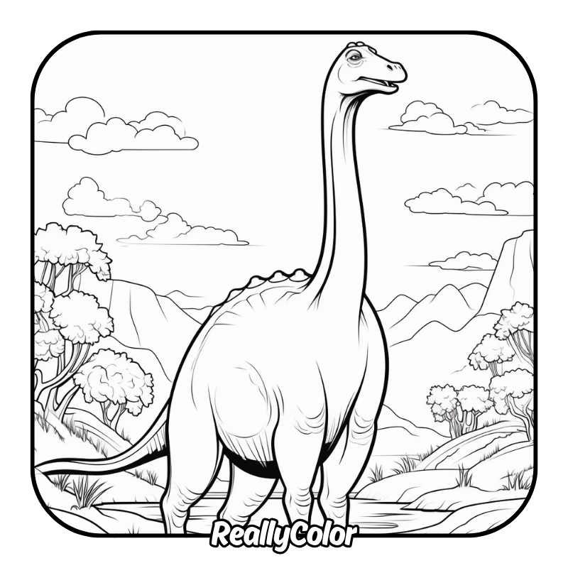 Free printable Brachiosaurus coloring pages