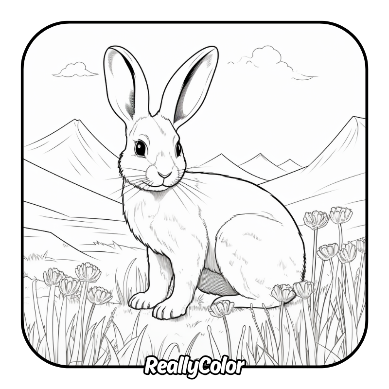 Free printable Bunny coloring pages