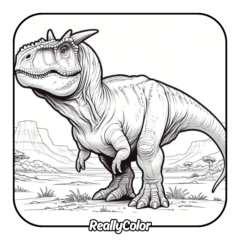 Free printable Carnotaurus coloring pages