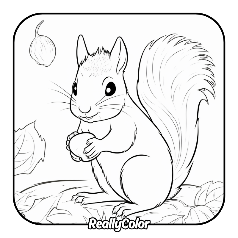 Free printable Chipmunk coloring pages