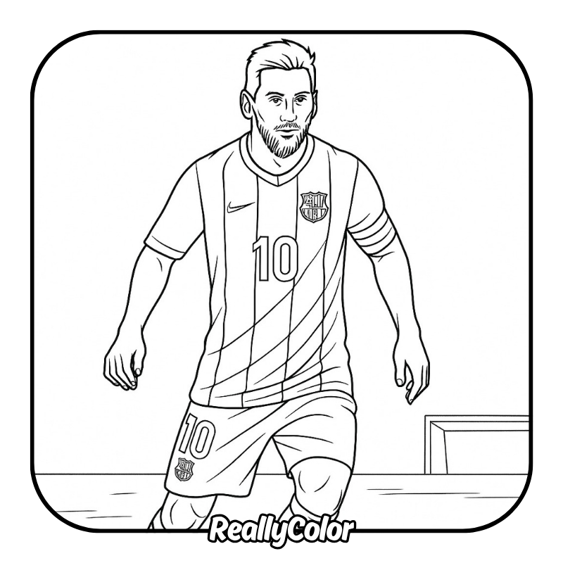 Free printable Neymar coloring pages