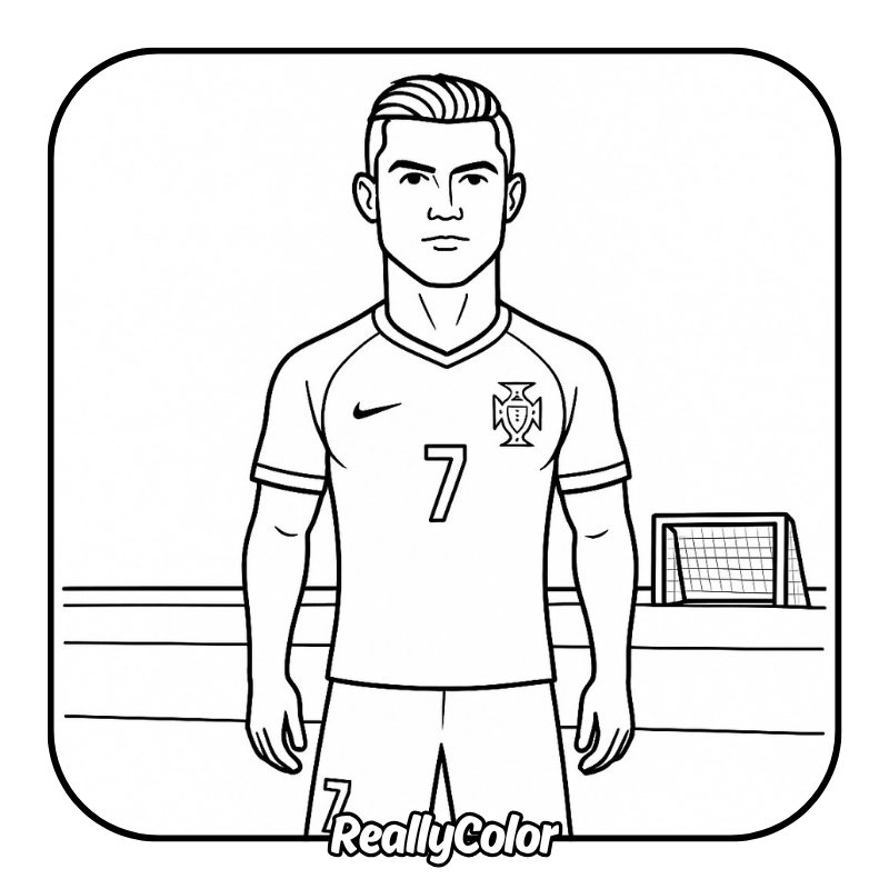 Free printable Mbappe coloring pages