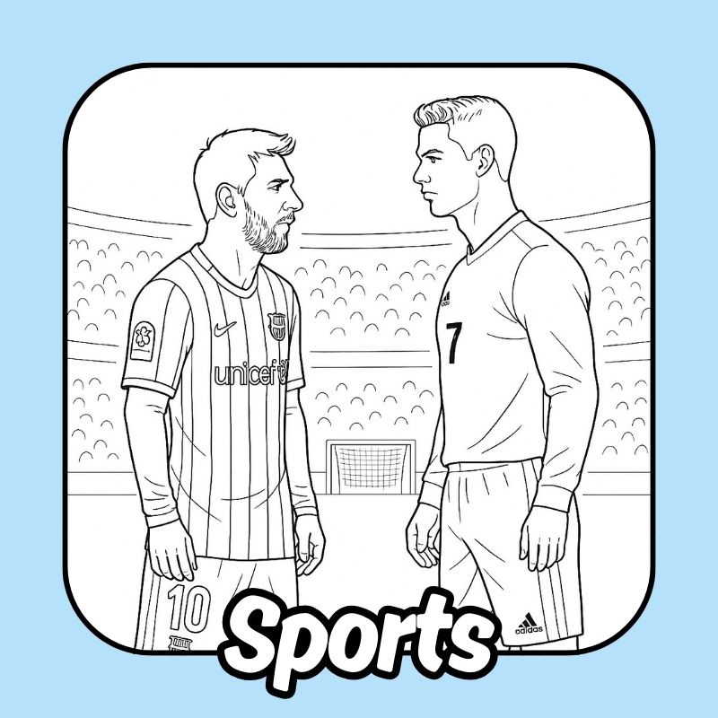 Free sports coloring pages